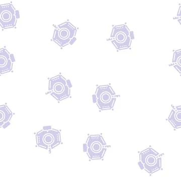 Researching educational theme glyph seamless pattern イラスト素材