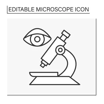 Researching line icon Stock Illustration