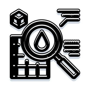 Researching liquid data analysis and scientific discovery イラスト素材