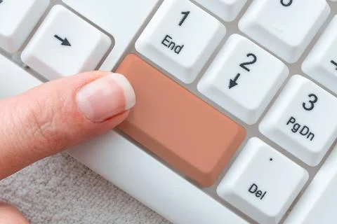 Researching Software Development Solutions, Typing Advance Program Codes 写真素材