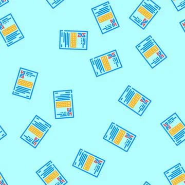 Researching topics technical writer vector seamless pattern イラスト素材