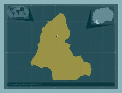 Resen, Macedonia. Solid color shape Stock Illustration