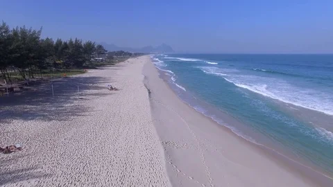 Reserva beach Rio de Janeiro aerial view 스톡 동영상 83013845