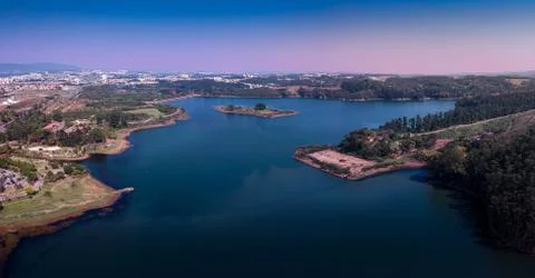 Reservatório DAE e Parque da Cidade em Jundiaí Stock Photos
