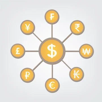 Reserve currency Ilustración de archivo