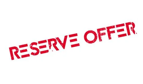 Reserve Offer rubber stamp Stock Illustration