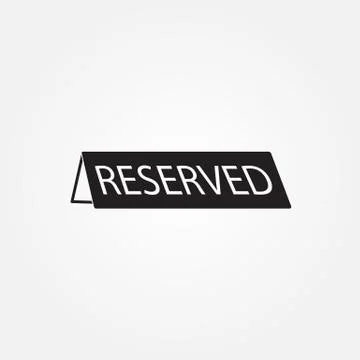 Reserved icon Stock Illustration