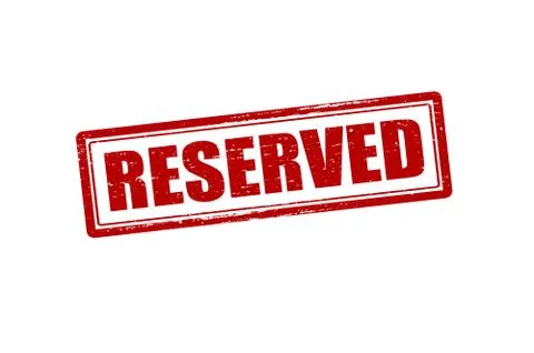 Reserved Stock Illustration