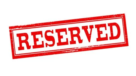 Reserved Stock Illustration