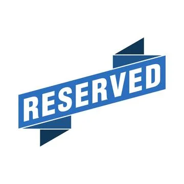 Reserved Letter Rubber Stamp Vector Template Illustrazione stock
