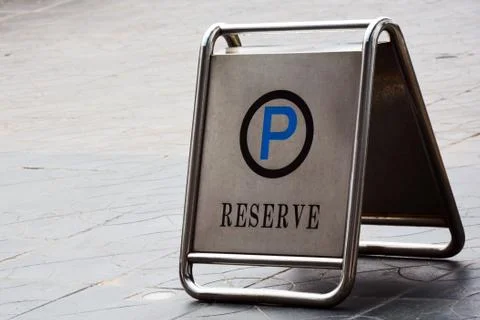 Reserved parking lot Stock Photos