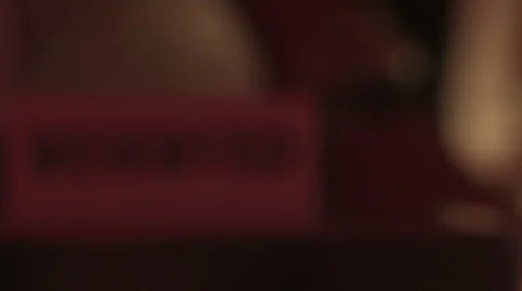 Reserved sign focus pulls and pan Stock Footage 47525751