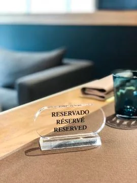 Reserved sign 写真素材