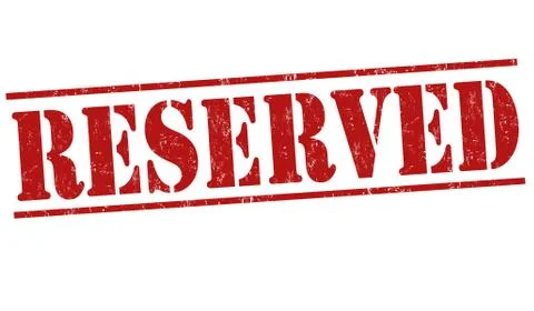 Reserved stamp Stock Illustration