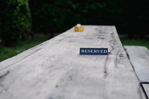 Reserved table Stock Photos