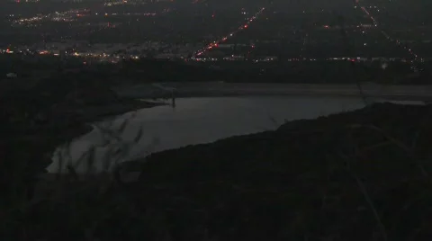 Reservoir at Dusk Video stock 567839