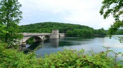 Reservoir Lake Stock Footage 11059755