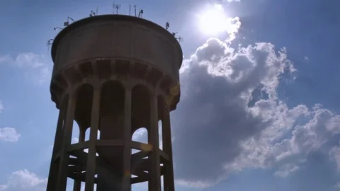 Reservoir LeftSide Northcliff Clouds Stock Footage 76484203