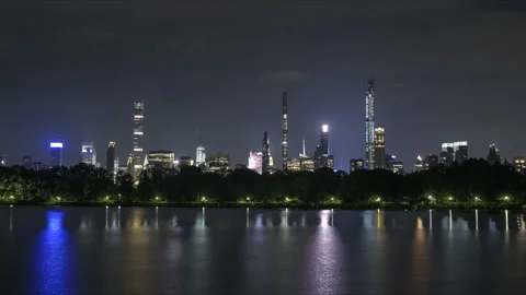 Reservoir Night Stock Footage 134164527