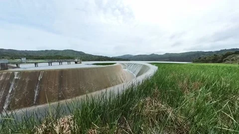 Reservoir overflow Stock Footage 217840220