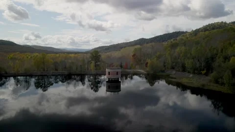 Reservoir Shoreline Stock Footage 337226972