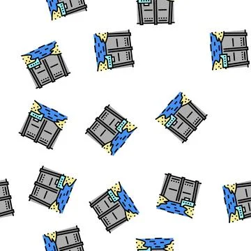 Reservoir water vector seamless pattern 스톡 일러스트