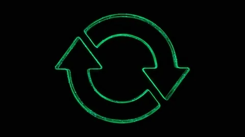 Reset Animated Icon appearing with Lines... | Stock Video | Pond5