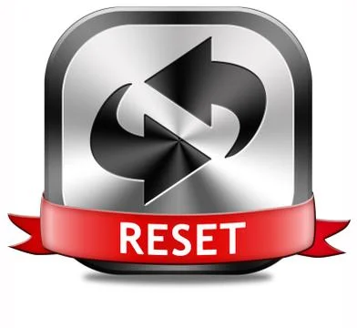 Reset button Illustrazione stock