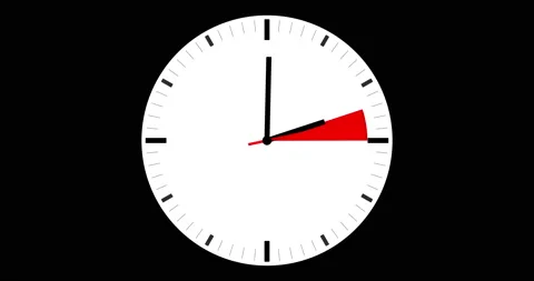 Reset the clock from summer time to winter time. Clock animation Video stock 202246275