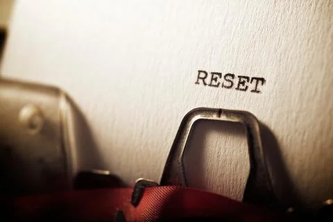 Reset concept view Stock Photos