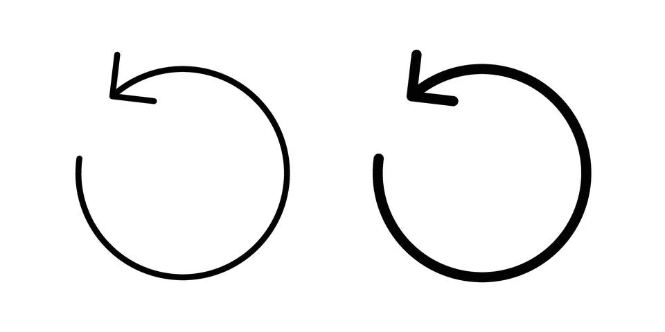 Reset icon concept. best for web design Stock Illustration