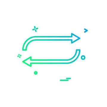 Reset icon design vector イラスト素材