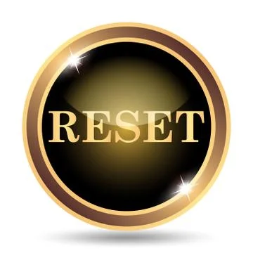 Reset icon. Internet button on white background.. 스톡 일러스트