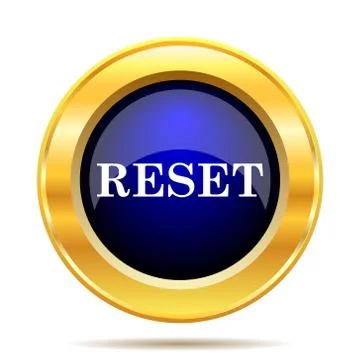 Reset icon. Internet button on white background.. Stock Illustration