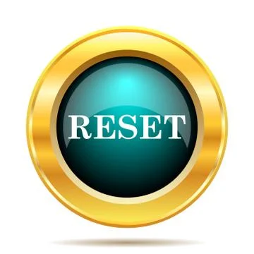 Reset icon. Internet button on white background.. Stock Illustration