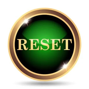 Reset icon. Internet button on white background.. イラスト素材