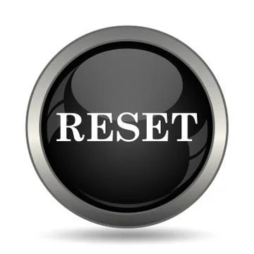 Reset icon. Internet button on white background. . 스톡 일러스트