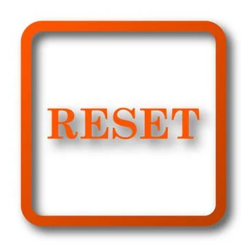Reset icon. Internet button on white background.. 스톡 일러스트