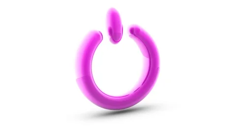 Reset icon. Looping footage has 4K resolution. Prores 4444. 3D Illustration. Stock Footage 104608563