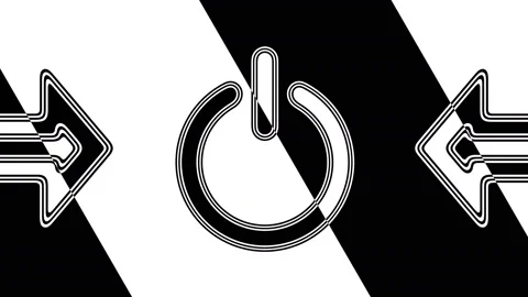 The reset icon. Looping footage has 4K resolution. Illustration. Stock Footage 106106250