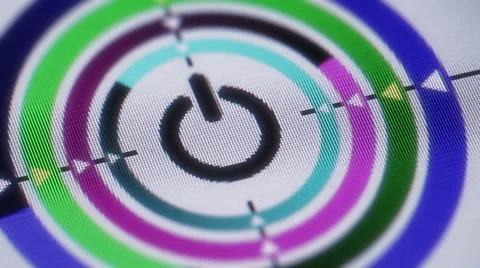 Reset icon on the screen. looping. Stock Footage 42463071