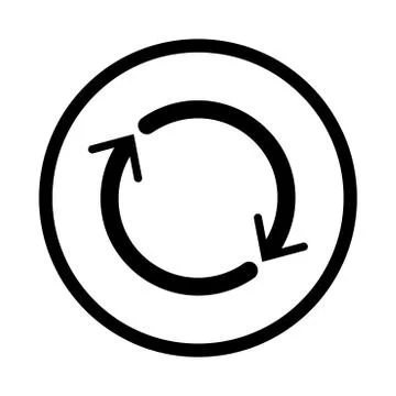 Reset icon - vector iconic design Stock Illustration