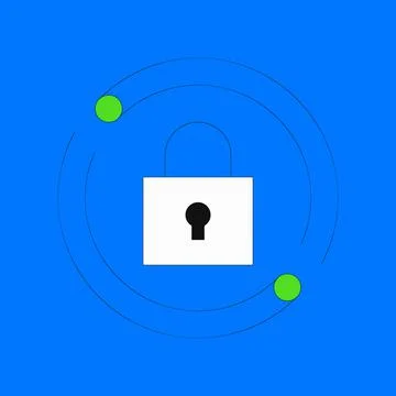 Reset or change password illustration Stock Illustration