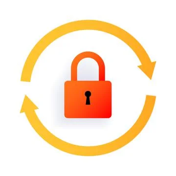 Reset password action Stock Illustration