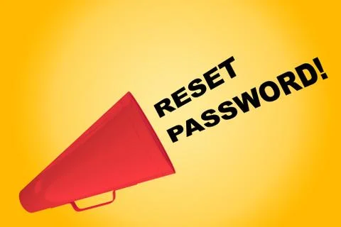 Reset Password! concept Stock Illustration