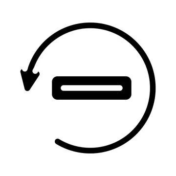 Reset password glyph icon vector illustration Stock Illustration