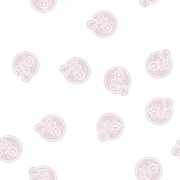 Reset password glyph seamless pattern Stock Illustration