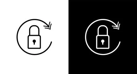 Reset password icon for web, ui, mobile apps. Reset password icon sign symbol. Stock Illustration