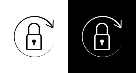 Reset password icon for web, ui, mobile apps. Reset password icon sign symbol. Stock Illustration