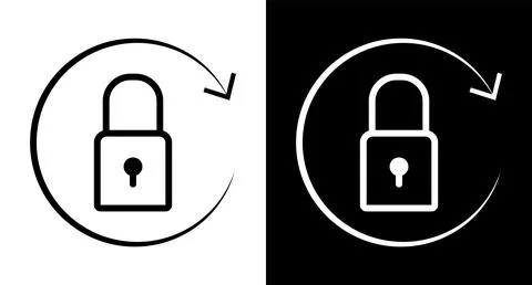 Reset password icon for web, ui, mobile apps. Reset password icon sign symbol. Stock Illustration